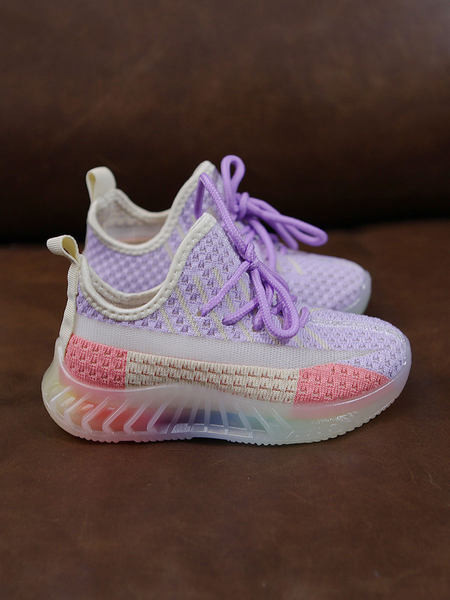 Gyermek textil tornacipő fűzős, színes talppal