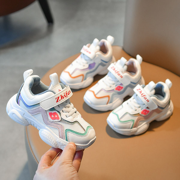 Παιδικά αθλητικά παπούτσια για κορίτσια με λουράκια βελκρό