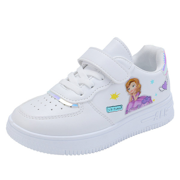 Öko bőrből készült, színes felvitelű gyerekcipő lányoknak