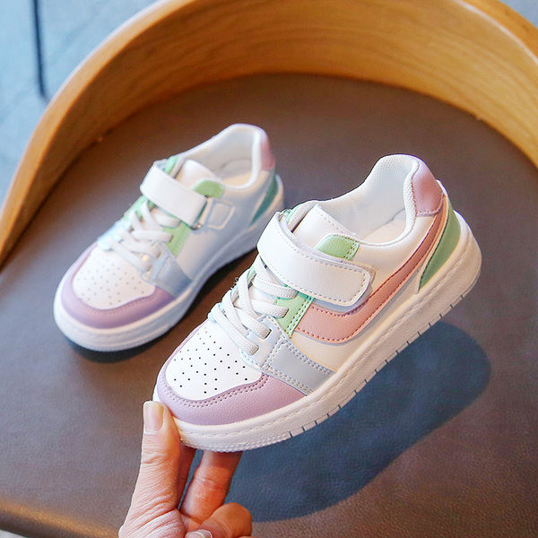 Πολύχρωμα παιδικά έκο δερμάτινα αθλητικά παπούτσια για κορίτσια