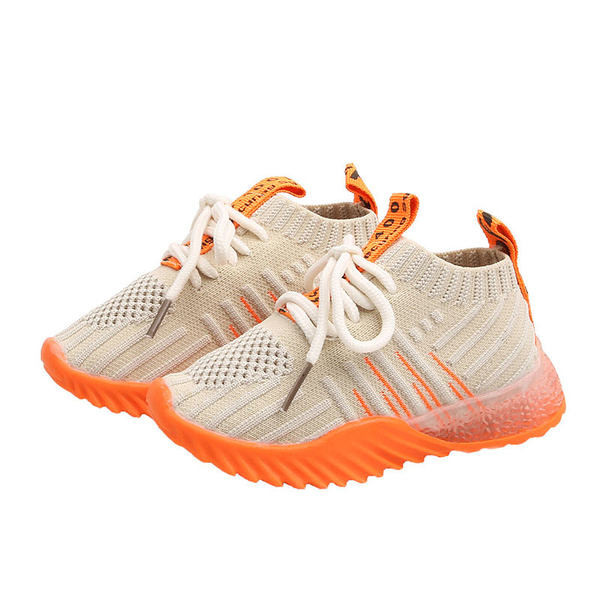 Νέο μοντέλο παιδικά αθλητικά παπούτσια με κορδόνια - τύπου κάλτσας σε δύο χρώματα