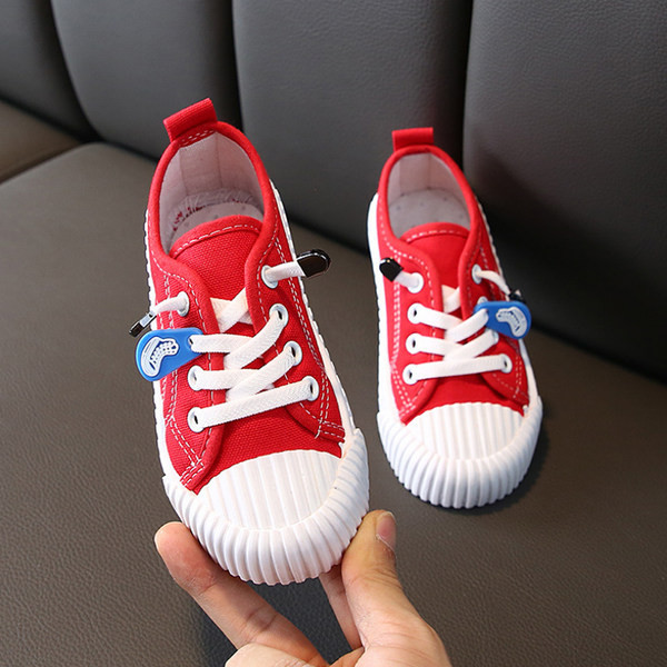 Casual παιδικά πάνινα παπούτσια με επίπεδη σόλα και γραβάτες για κορίτσια ή αγόρια