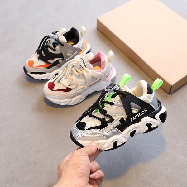 Παιδικά αθλητικά παπούτσια με δίχτυ για κορίτσια και αγόρια