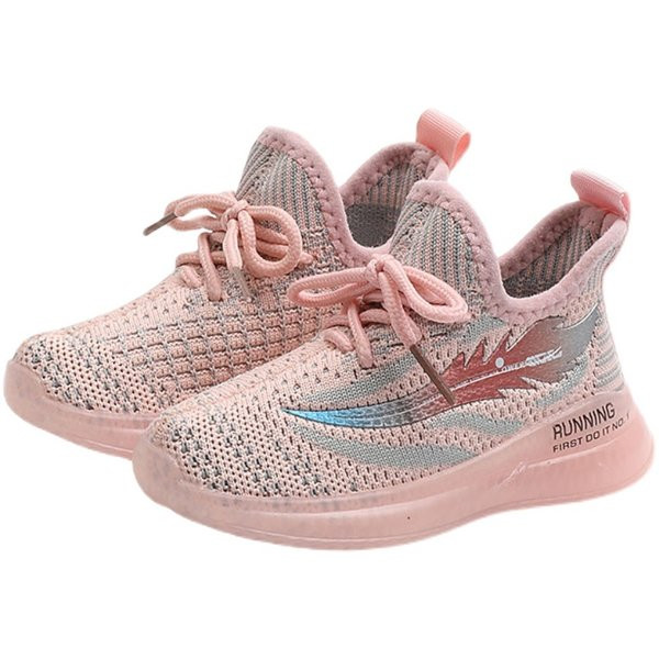 Υφασμάτινα παιδικά αθλητικά παπούτσια για κορίτσια - φωτεινά