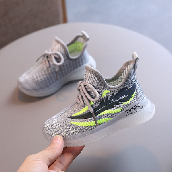 Υφασμάτινα παιδικά αθλητικά παπούτσια για κορίτσια - φωτεινά