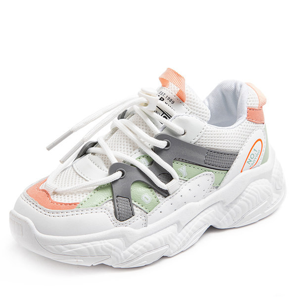 Παιδικά αθλητικά παπούτσια με απαλές σόλες και κορδόνια για κορίτσια