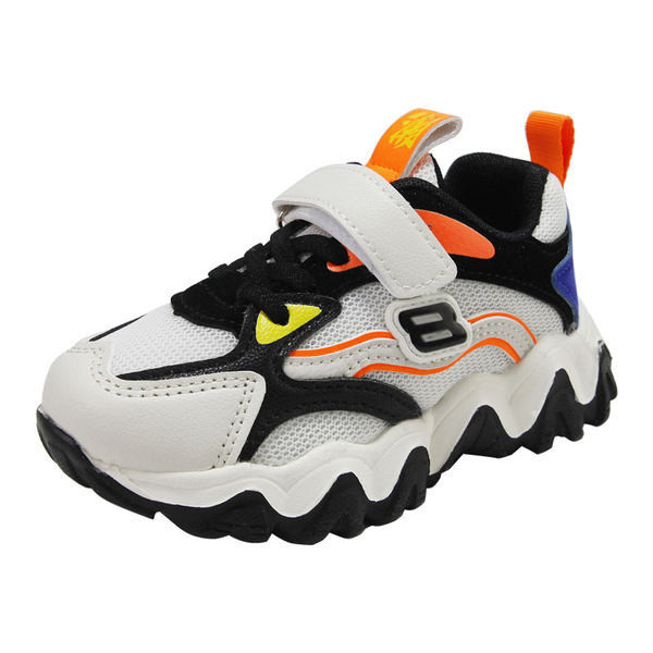 Παιδικά αθλητικά παπούτσια με κορδόνια και λουράκια βελκρό  σε τρία χρώματα