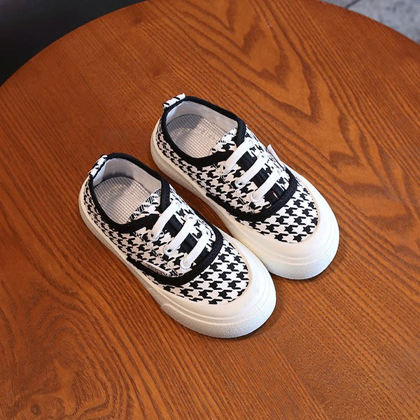 Nyakkendős gyerek textil tornacipő lányoknak