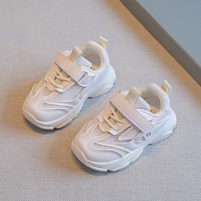 Παιδικά αθλητικά παπούτσια από οικολογικό δέρμα και πλέγμα