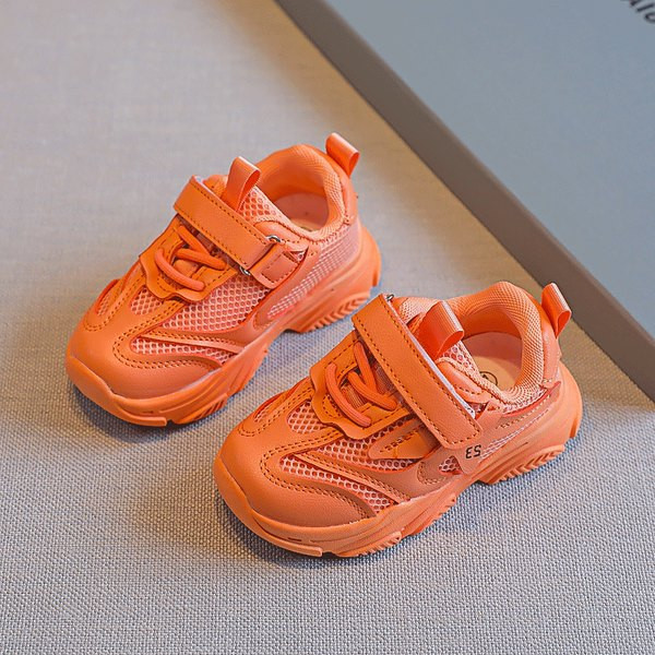 Παιδικά αθλητικά παπούτσια από οικολογικό δέρμα και πλέγμα