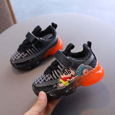 Textil gyermek tornacipő lányoknak és fiúknak - világító