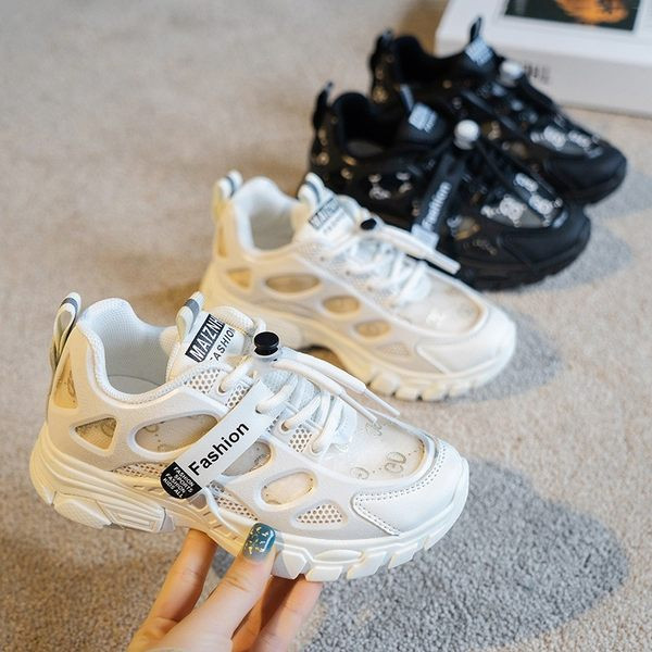 Παιδικά casual αθλητικά παπούτσια με πλέγμα και κορδόνια