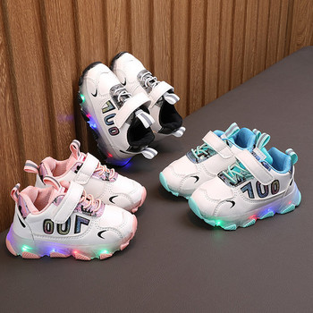 Νέο μοντέλο παιδικά αθλητικά παπούτσια  με τραχιά φωτεινή σόλα για αγόρια