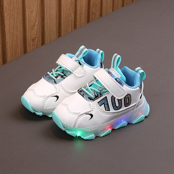 Νέο μοντέλο παιδικά αθλητικά παπούτσια  με τραχιά φωτεινή σόλα για αγόρια
