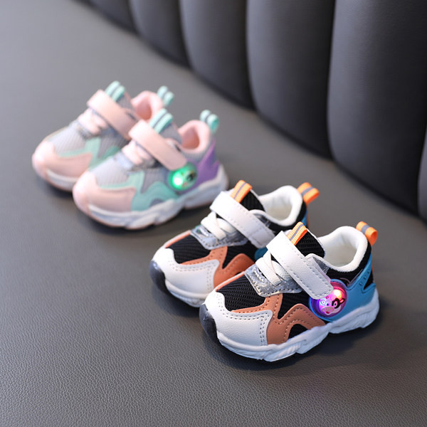 Φθινοπωρινά αθλητικά παπούτσια από οικολογικό δέρμα και πλέγμα - για αγόρια ή κορίτσια