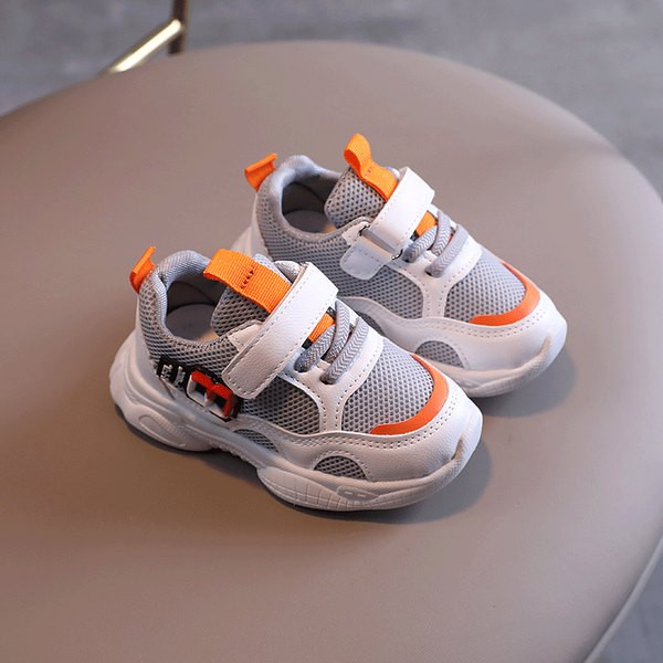 Παιδικά αθλητικά παπούτσια που αναπνέουν με λουράκια βελκρό