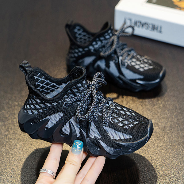 Παιδικά υφασμάτινα αθλητικά παπούτσια με κορδόνια για αγόρια και κορίτσια