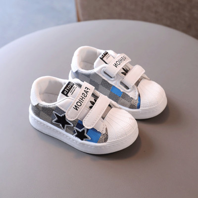 Παιδικά αθλητικά παπούτσια με λουράκια βελκρό και επίπεδη σόλα για αγόρια