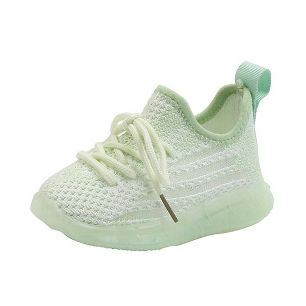 Παιδικά φωτεινά πάνινα παπούτσια με κορδόνια - κατασκευασμένα από ύφασμα