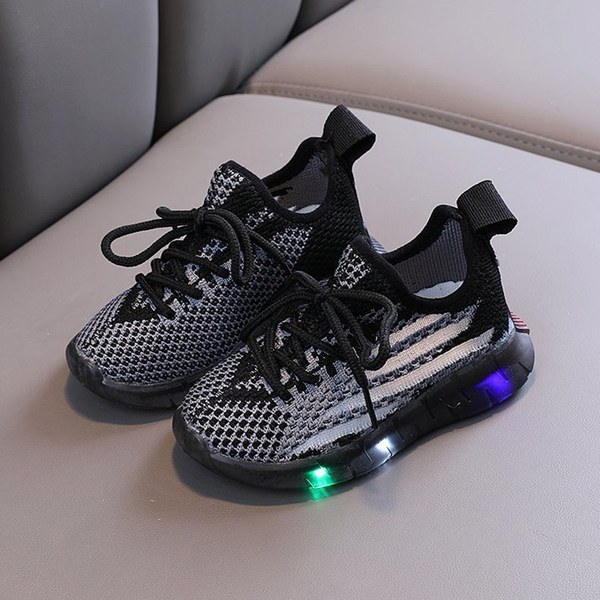 Παιδικά φωτεινά πάνινα παπούτσια με κορδόνια - κατασκευασμένα από ύφασμα