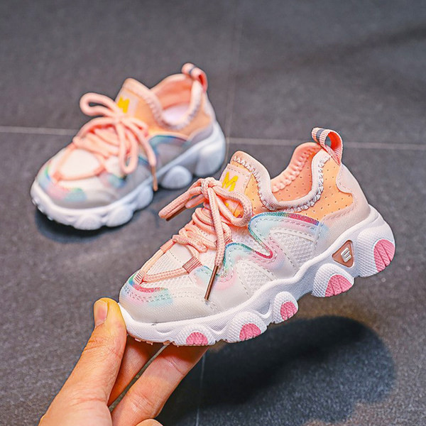 Νέο μοντέλο παιδικά αθλητικά παπούτσια  με κορδόνια για αγόρια και κορίτσια