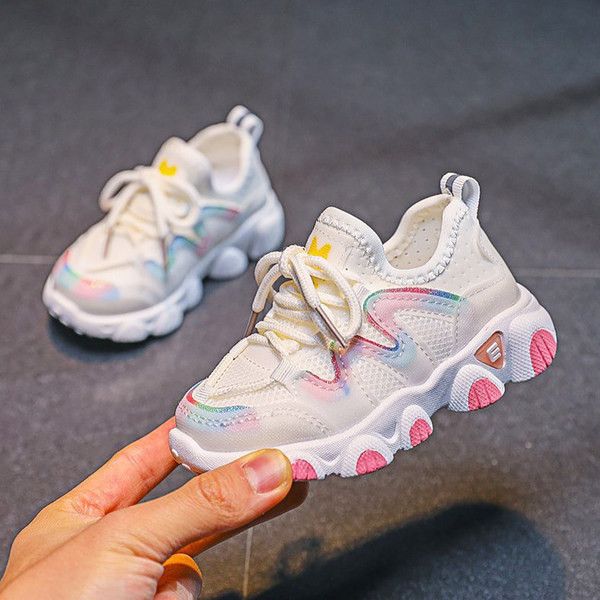 Νέο μοντέλο παιδικά αθλητικά παπούτσια  με κορδόνια για αγόρια και κορίτσια