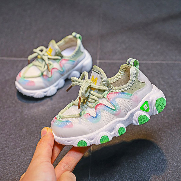 Νέο μοντέλο παιδικά αθλητικά παπούτσια  με κορδόνια για αγόρια και κορίτσια