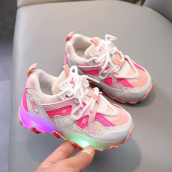 Πολύχρωμα παιδικά αθλητικά παπούτσια για αγόρια και κορίτσια - λαμπερά