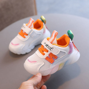 Παιδικά αθλητικά παπούτσια που αναπνέουν για κορίτσια και αγόρια - λαμπερά