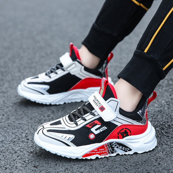 Φθινοπωρινά παιδικά αθλητικά παπούτσιαμε κορδόνια  και velcro για αγόρια