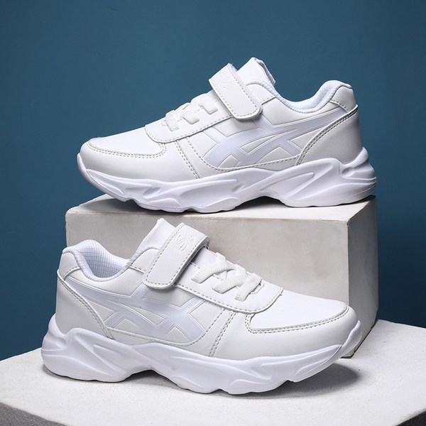 Γυναικεία sneakers άνοιξη-φθινόπωρο για αγόρια σε λευκό χρώμα