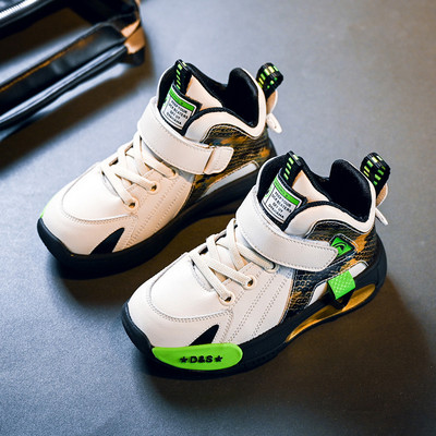 Bērnu puszābaki no eko ādas ar šņorēm un uzlīmēm