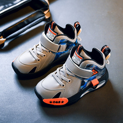 Bērnu puszābaki no eko ādas ar šņorēm un uzlīmēm