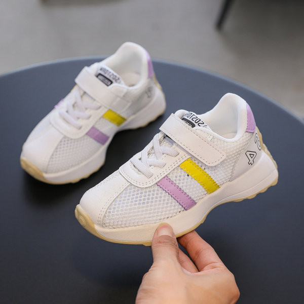 Παιδικά αθλητικά παπούτσια που αναπνέουν με επίπεδη σόλα για αγόρια και κορίτσια