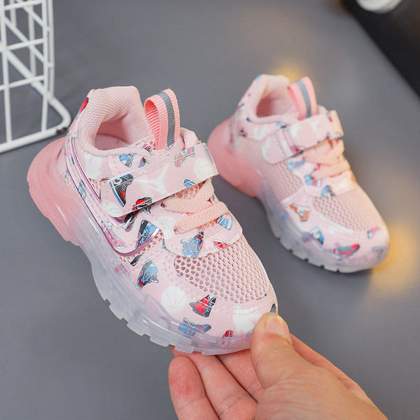 Παιδικά αθλητικά παπούτσια που αναπνέουν με εφαρμογή χρώματος - φωτεινά