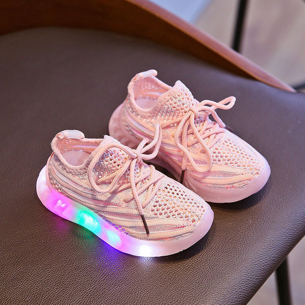 Légáteresztő gyerek tornacipő fiúknak és lányoknak - izzó