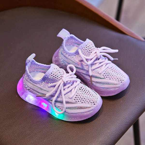 Légáteresztő gyerek tornacipő fiúknak és lányoknak - izzó