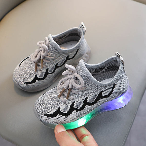 Παιδικά αθλητικά παπούτσια από ύφασμα - φωτεινά