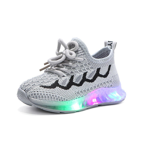 Παιδικά αθλητικά παπούτσια από ύφασμα - φωτεινά