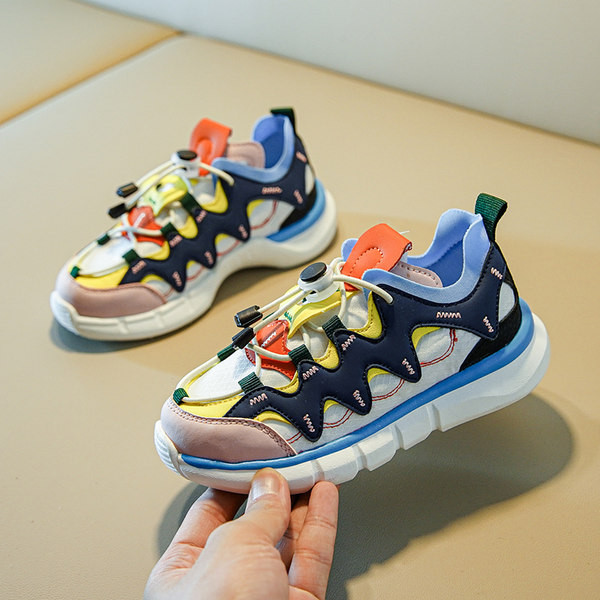 Színes, fűzős gyerek tornacipő