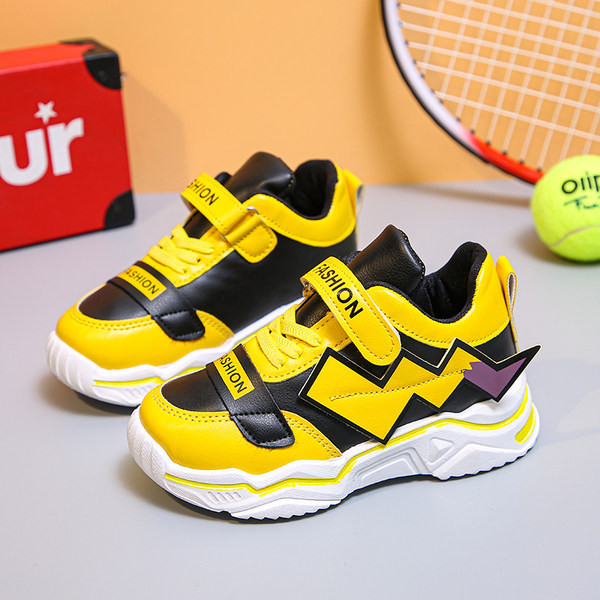 Öko bőrből készült gyerekcipő tépőzárral