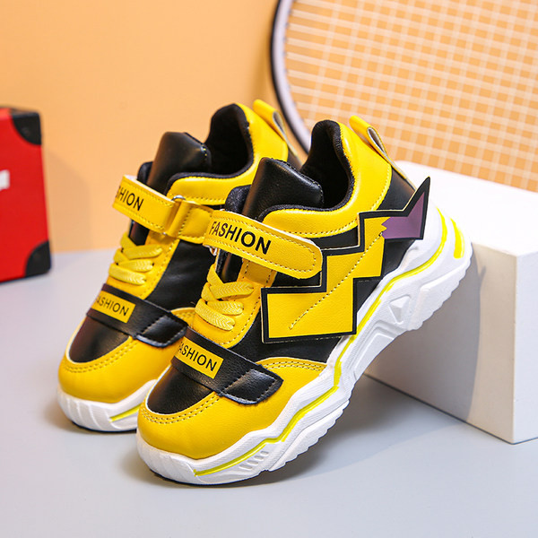 Öko bőrből készült gyerekcipő tépőzárral