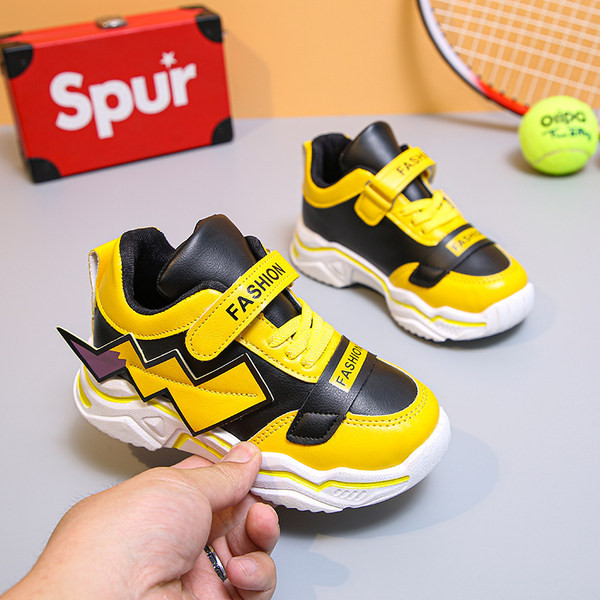 Öko bőrből készült gyerekcipő tépőzárral