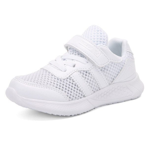 Új hálós gyerekcipő modell fiúknak fehér és fekete színben