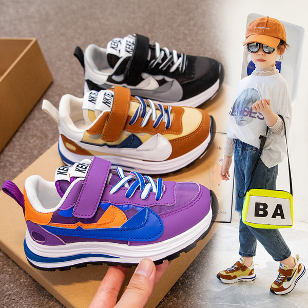 Gyermek tornacipő tépőzárral és fűzővel