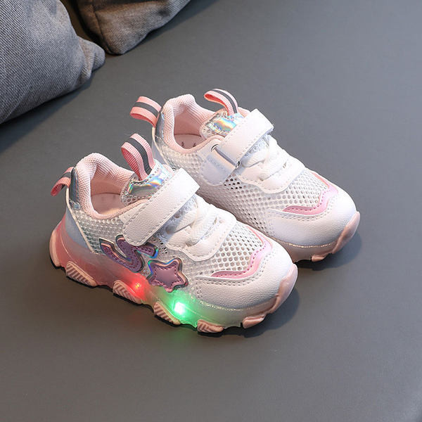 Gyermek tornacipő emblémával fiúknak és lányoknak - izzó