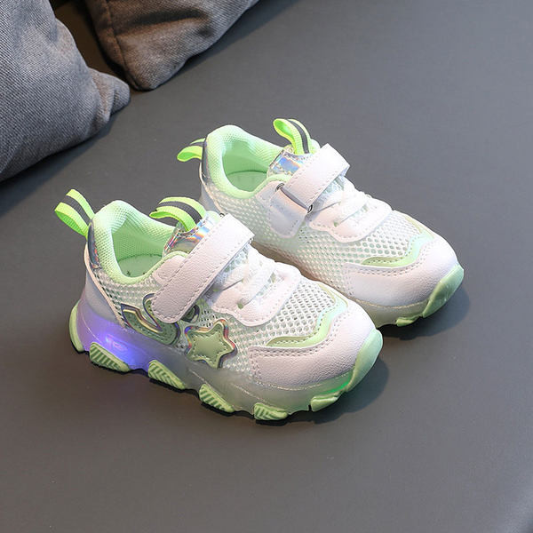 Gyermek tornacipő emblémával fiúknak és lányoknak - izzó