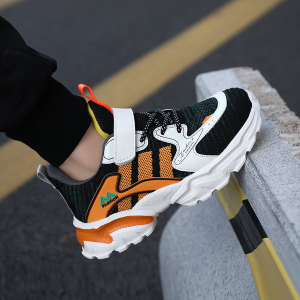 Καθημερινά παιδικά αθλητικά παπούτσια που αναπνέουν με τραχιά σόλα - για αγόρια