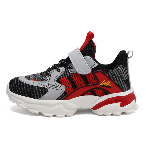 Καθημερινά παιδικά αθλητικά παπούτσια που αναπνέουν με τραχιά σόλα - για αγόρια