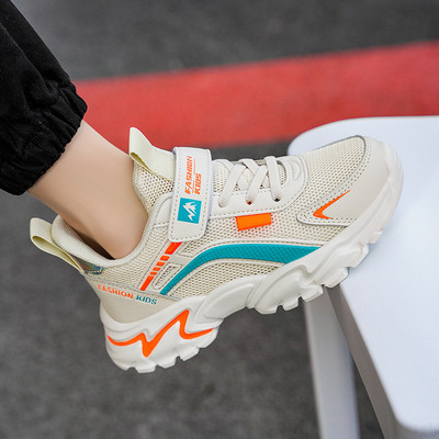 Νέο μοντέλο παιδικά αθλητικά παπούτσια  από ύφασμα που αναπνέει για αγόρια